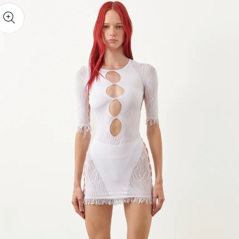 White Poster Girl dress only worn once